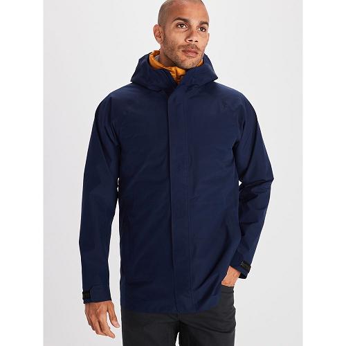 Marmot Prescott Jackets - Mens Rain Jacket Navy CA7231408 Canada